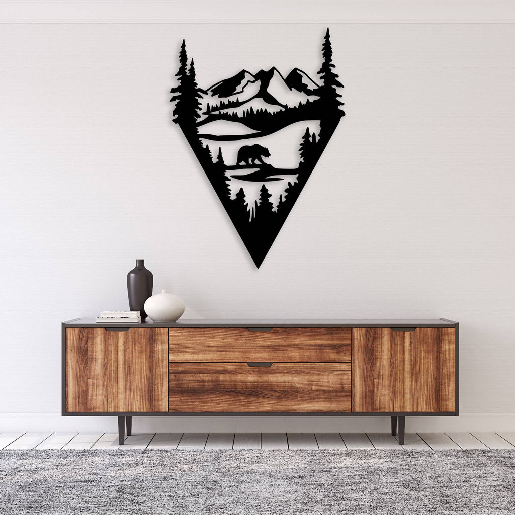 Lake Bear - Metal Wall Art - MetalPlex