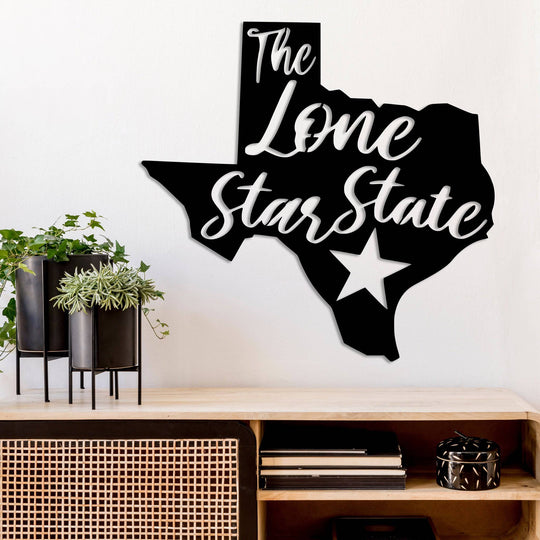 Lone Star State Texas - Metal Wall Art