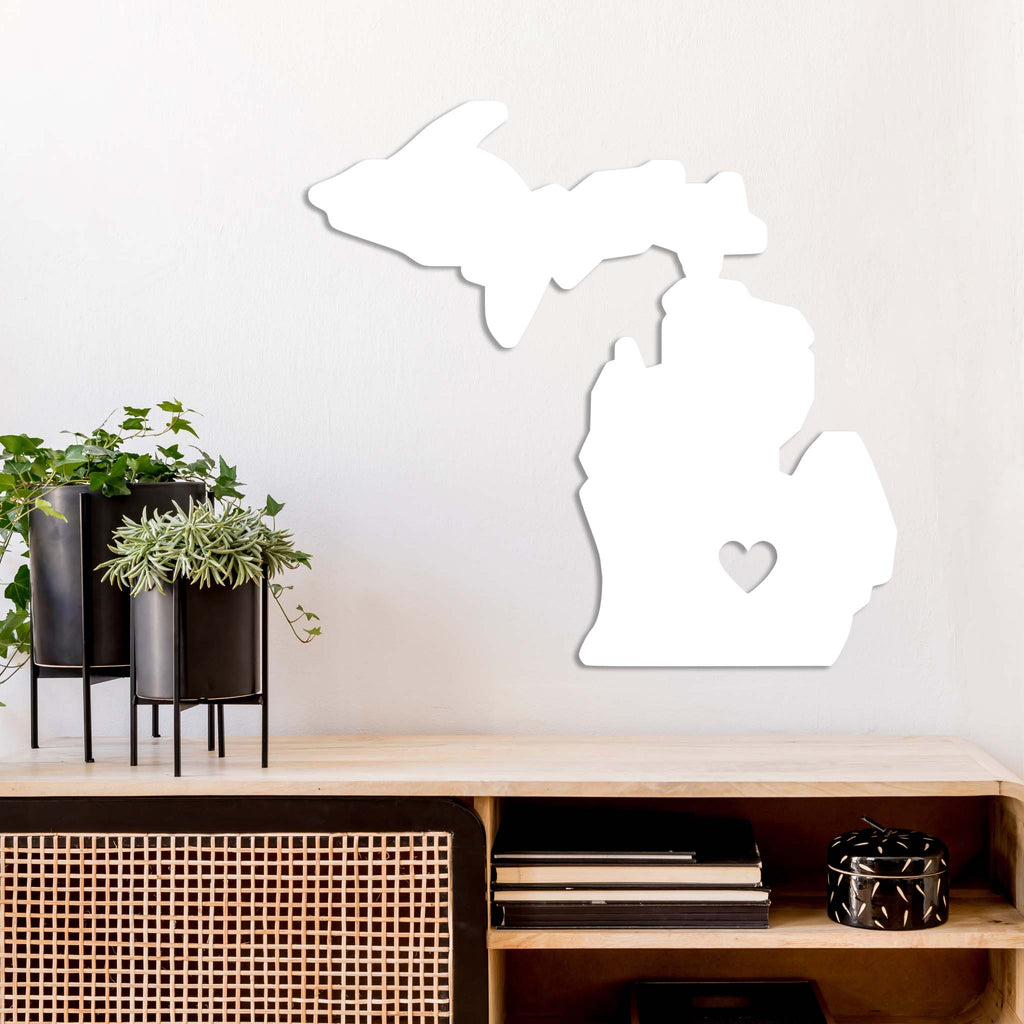 Michigan Love State - Metal Wall Art - MetalPlex