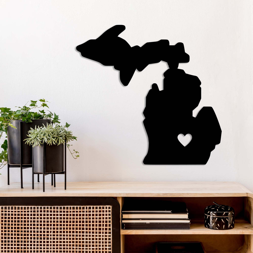 Michigan Love State - Metal Wall Art - MetalPlex