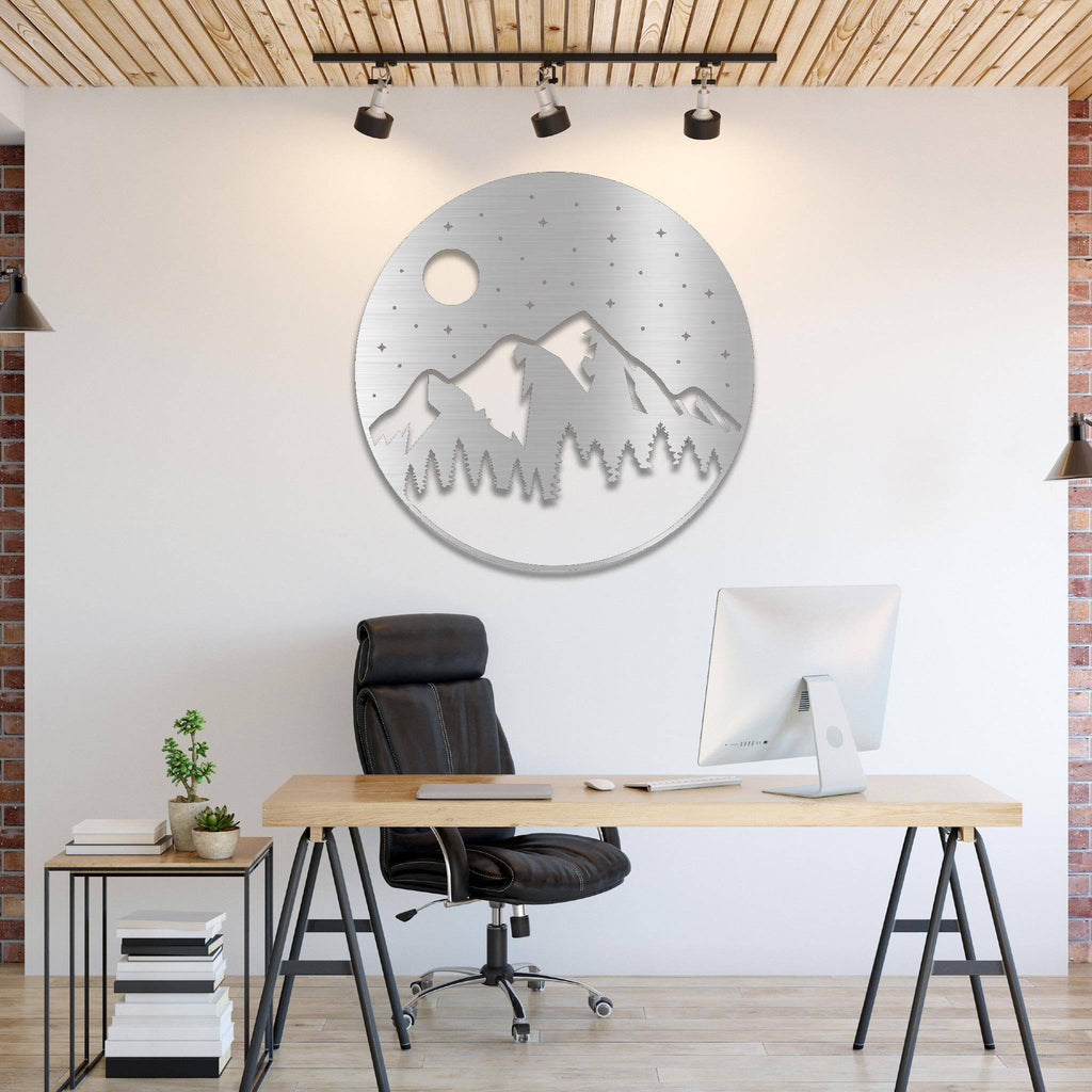 Moon Mountain - Metal Wall Art - MetalPlex