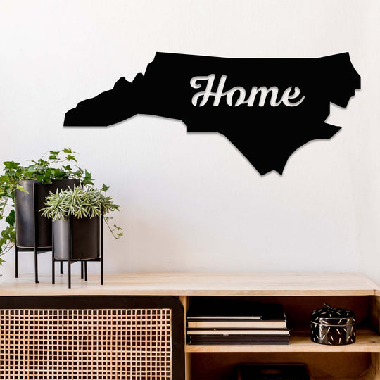 North Carolina Home - Metal Wall Art