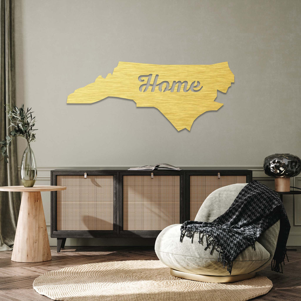 North Carolina Home - Metal Wall Art - MetalPlex