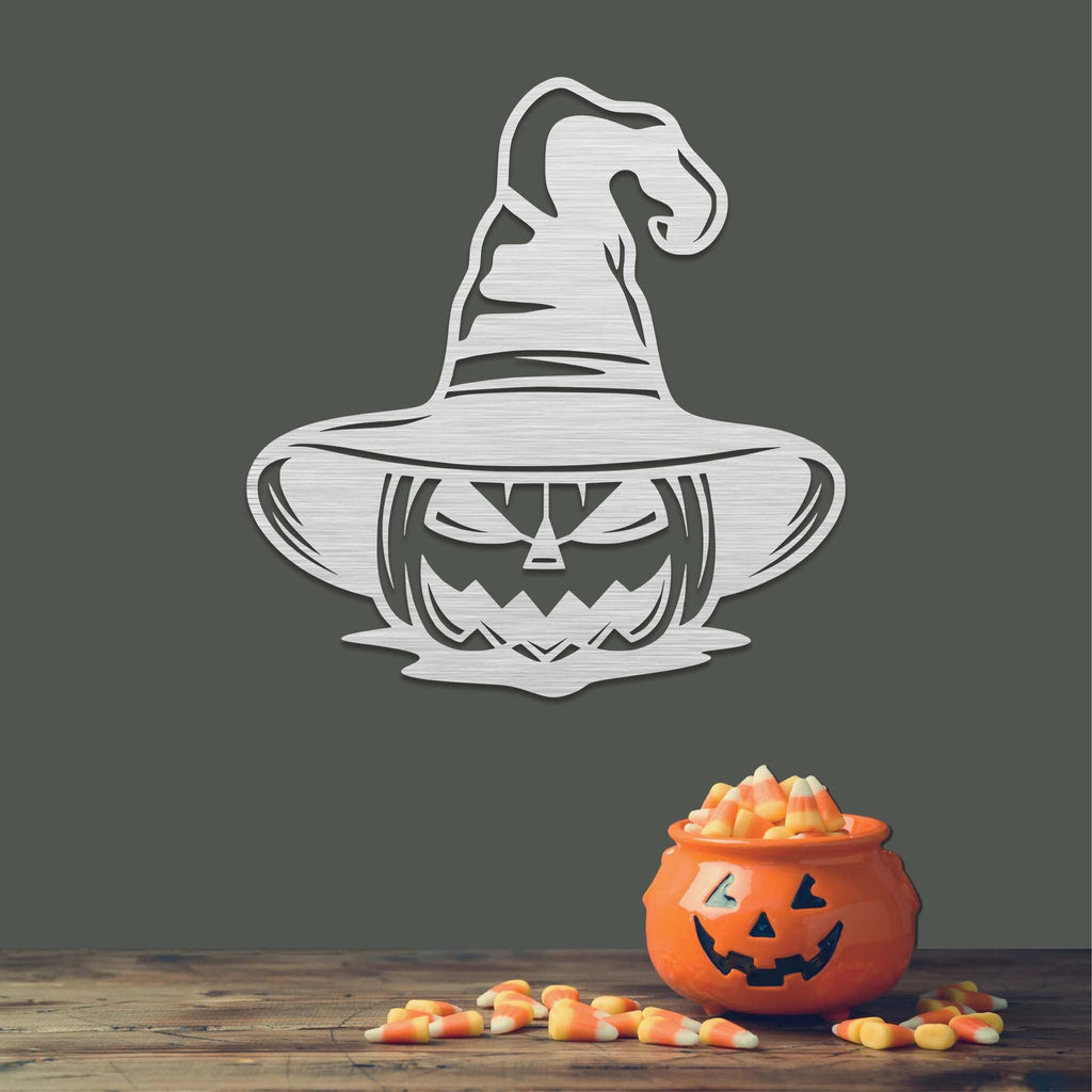 Pumpkin Witch - Metal Wall Art - MetalPlex
