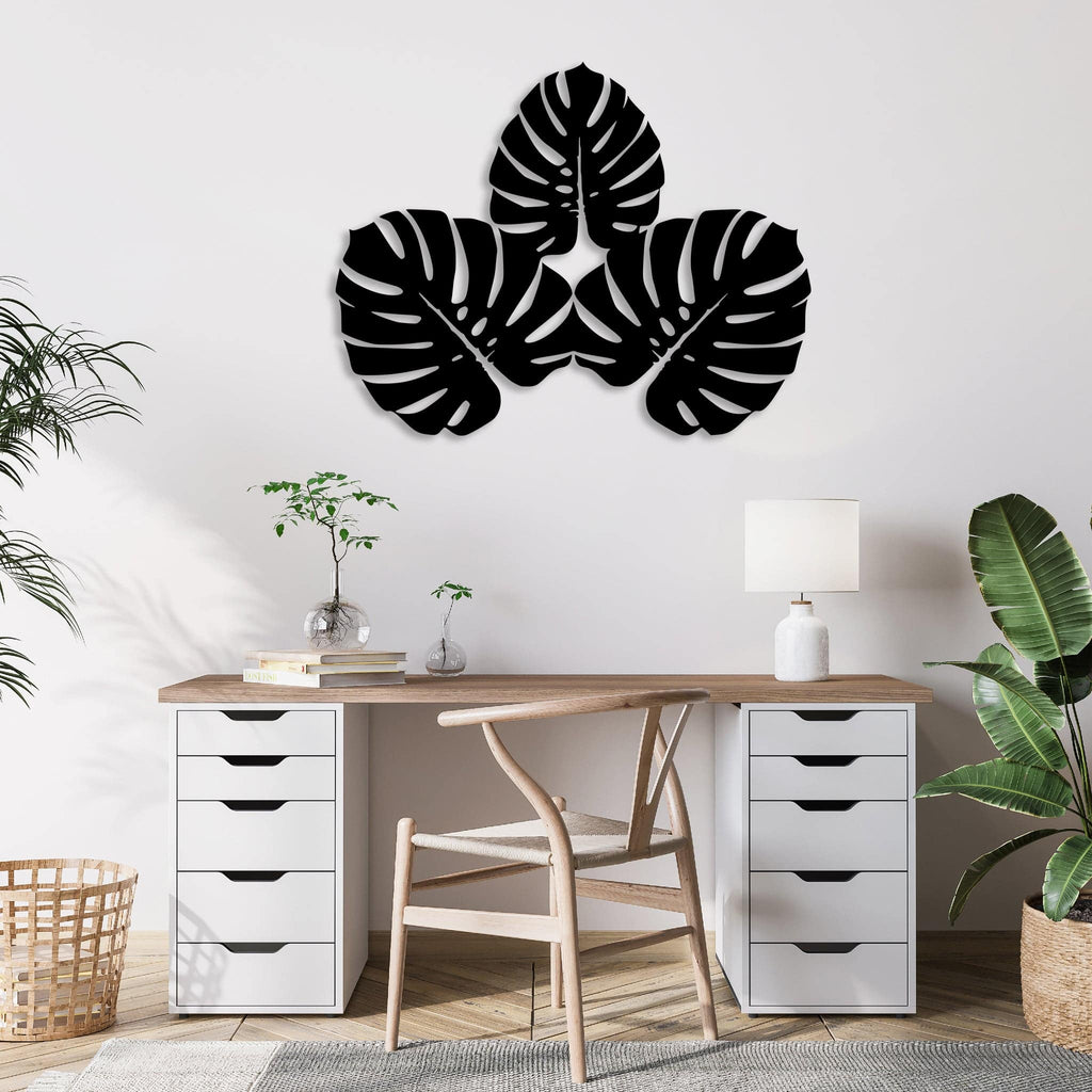 Three Leafs - Metal Wall Art - MetalPlex
