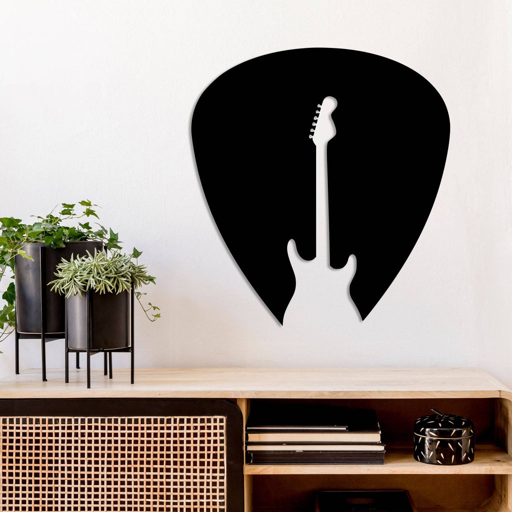 Guitar Pick - Metal Wall Art - MetalPlex