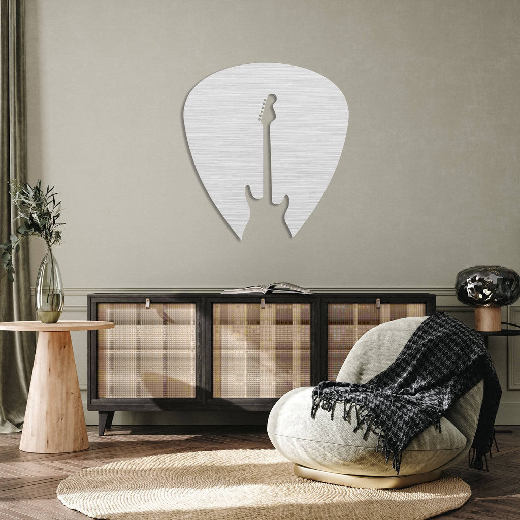 Guitar Pick - Metal Wall Art - MetalPlex