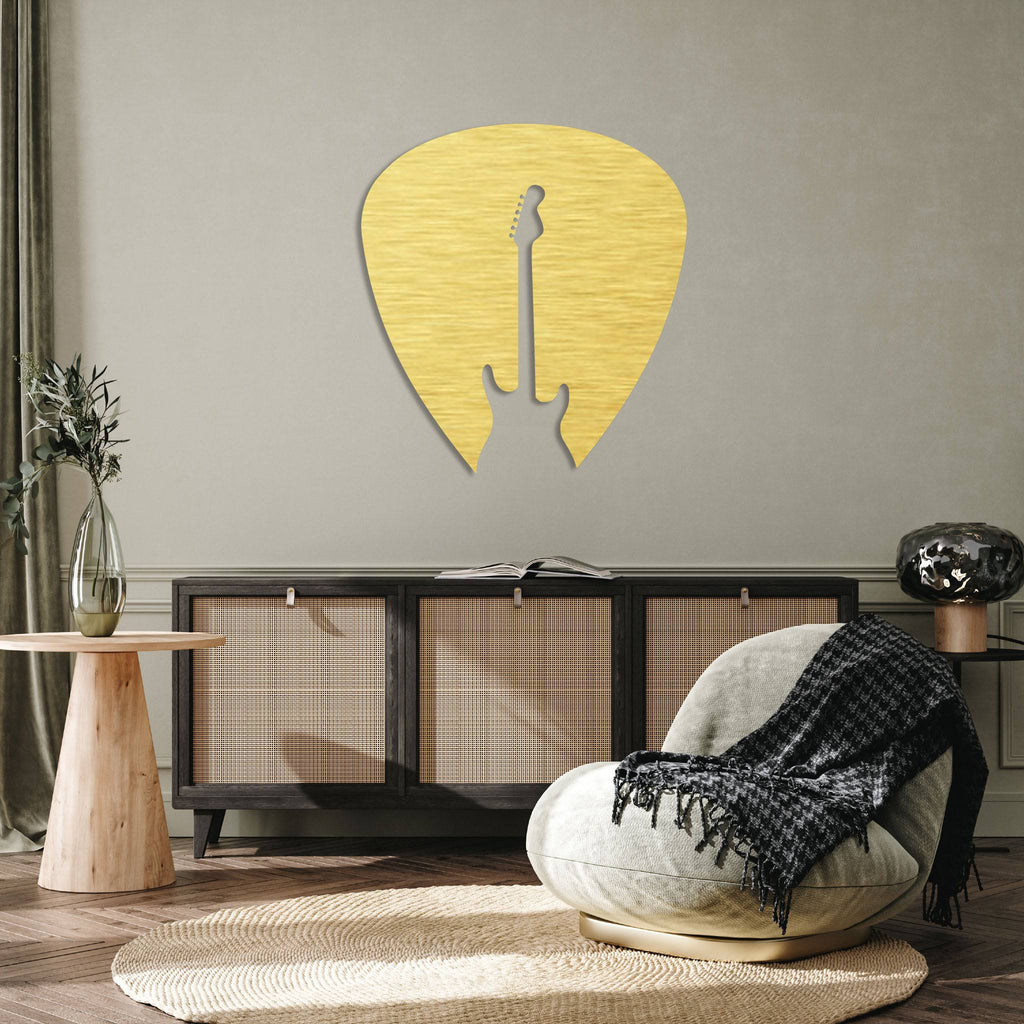 Guitar Pick - Metal Wall Art - MetalPlex