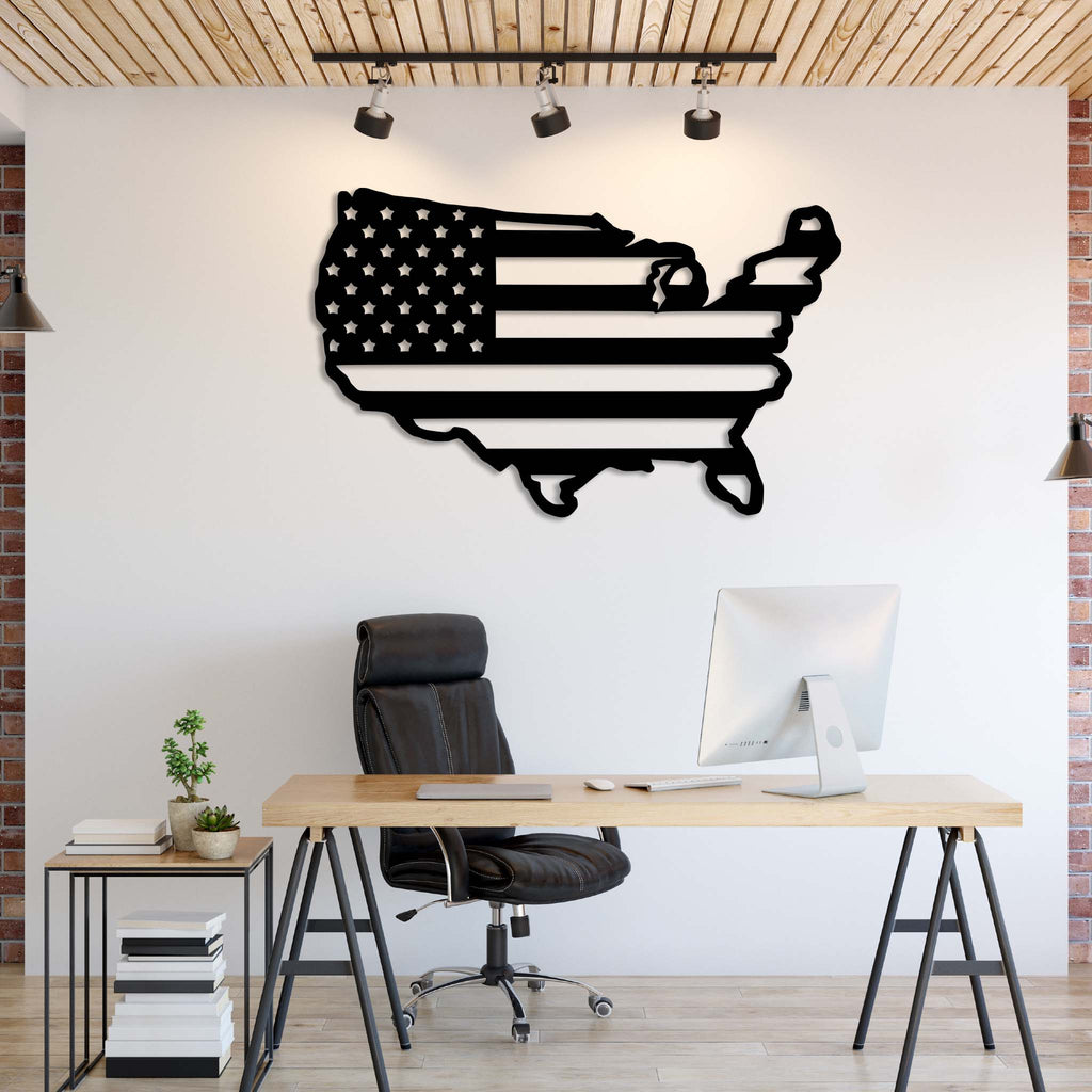American Flag United States - Metal Wall Art - MetalPlex