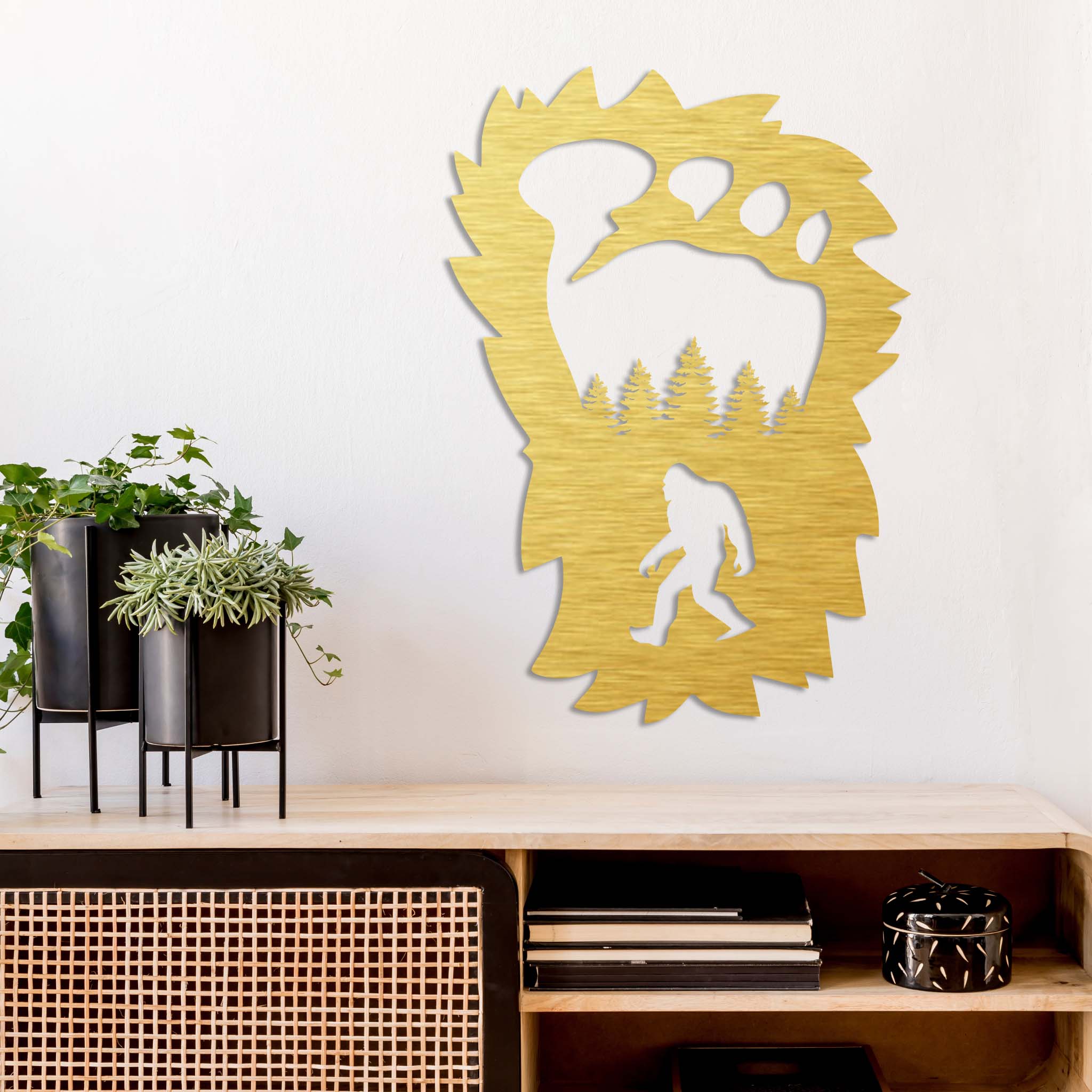 bigfoot art monsters splatter rooms Bigfoot Foot Print