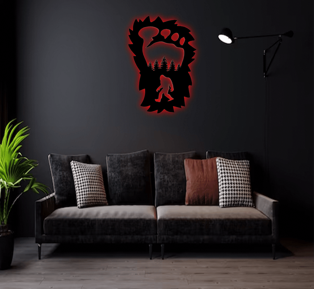 Bigfoot Foot Print - Metal Wall Art - MetalPlex