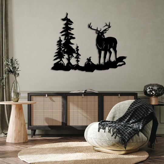 Forest Buck - Metal Wall Art