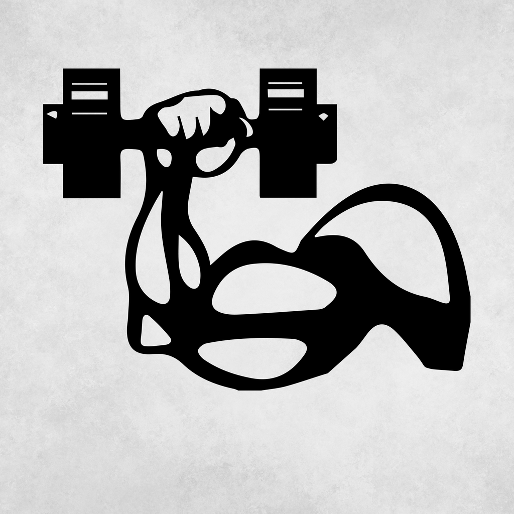 Dumbbell - Metal Wall Art - MetalPlex