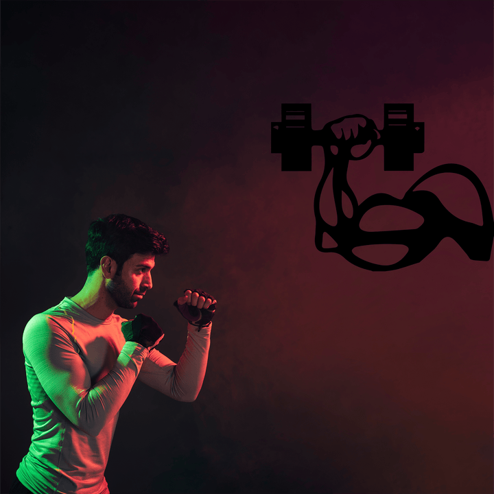 Dumbbell - Metal Wall Art - MetalPlex