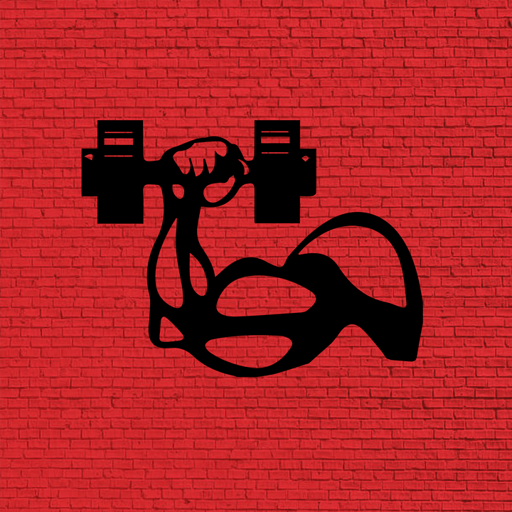 Dumbbell - Metal Wall Art - MetalPlex
