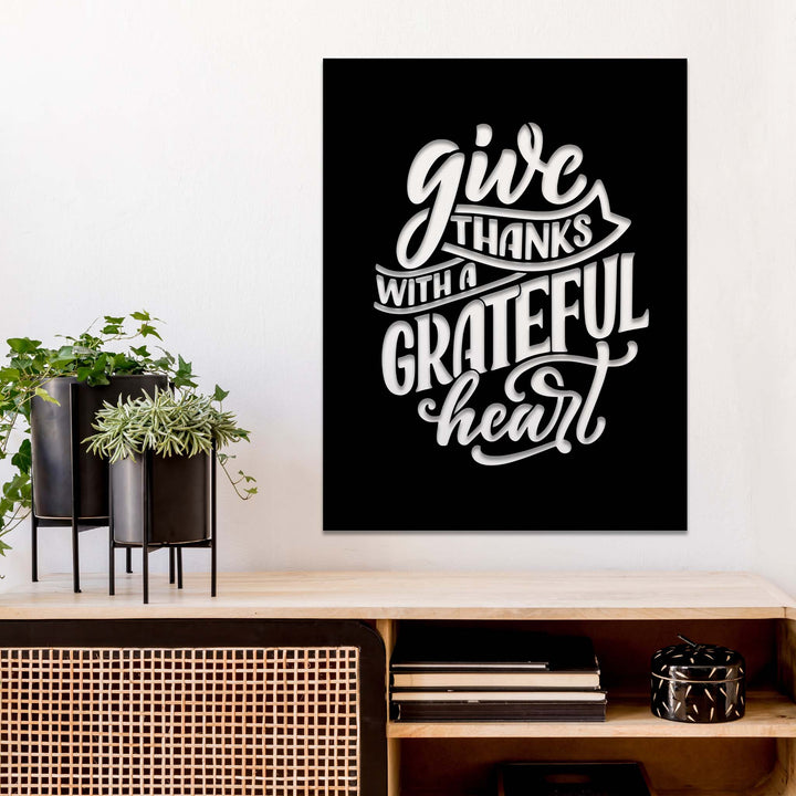 Give Thanks - Metal Wall Art - MetalPlex