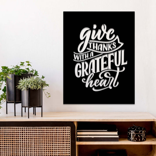 Give Thanks - Metal Wall Art
