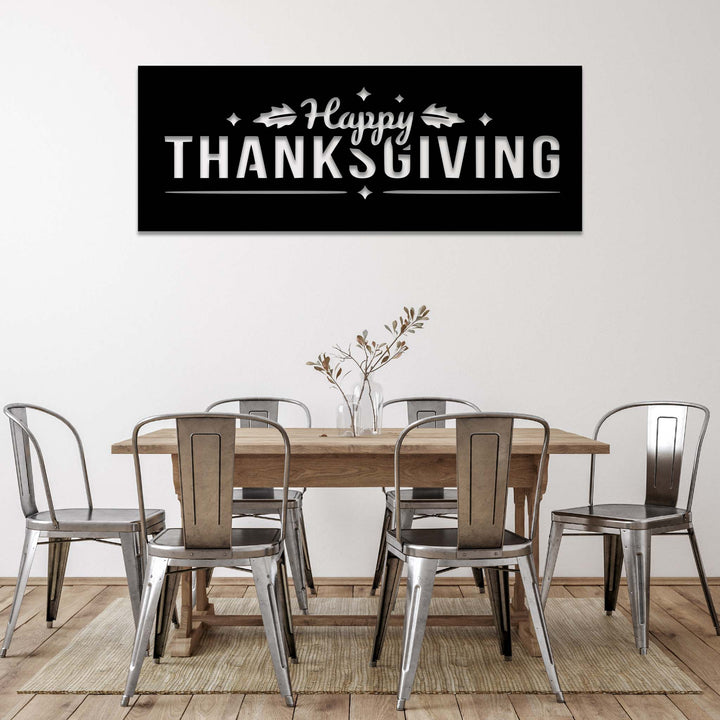 Happy Thanksgiving - Metal Wall Art - MetalPlex