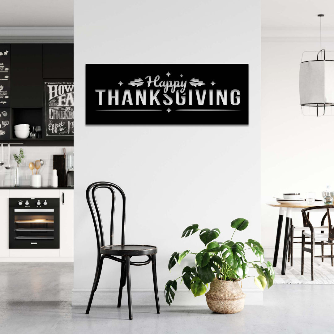 Happy Thanksgiving - Metal Wall Art - MetalPlex