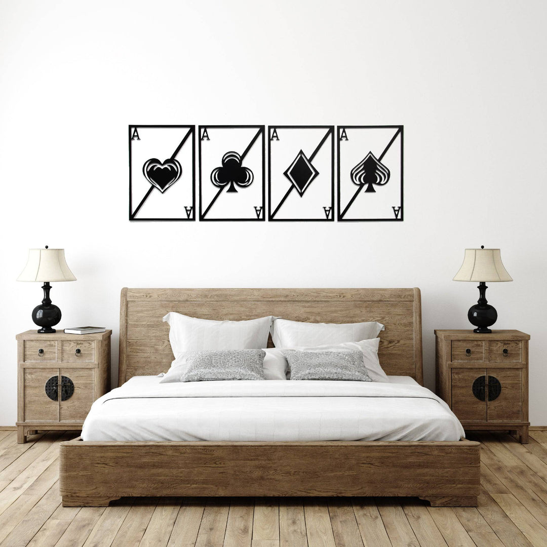Quad Aces - Metal Wall Art - MetalPlex