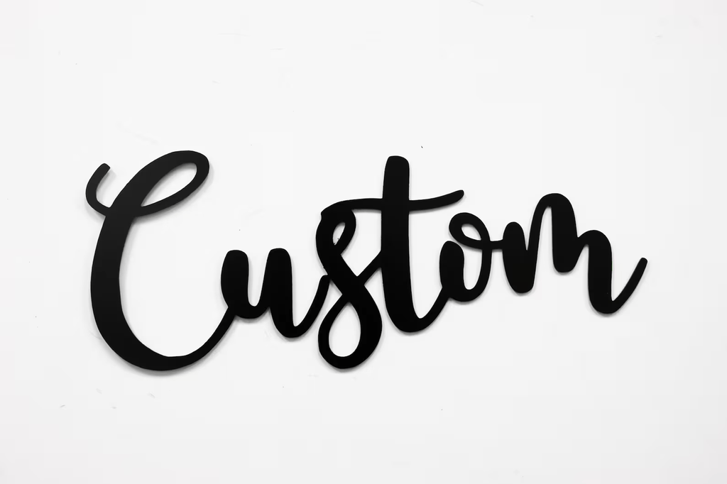 Custom Metal Words, Text, Metal Sign, Personalized Metal Wall Decor, Housewarming Gift - MetalPlex