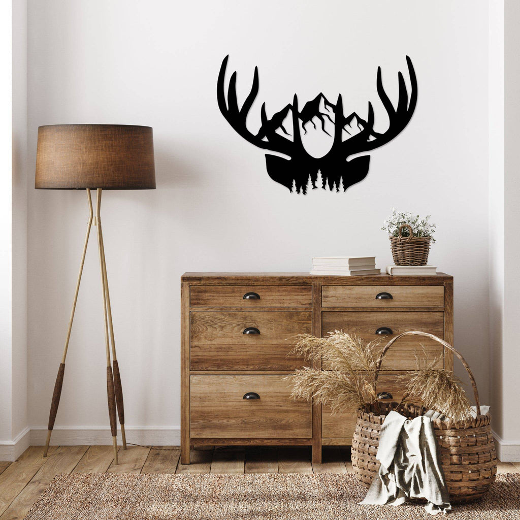 Deer Antlers - Metal Wall Art - MetalPlex