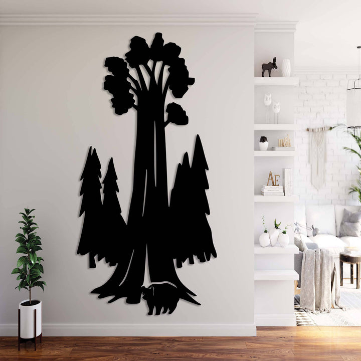Sequoia Tree - Metal Wall Art - MetalPlex