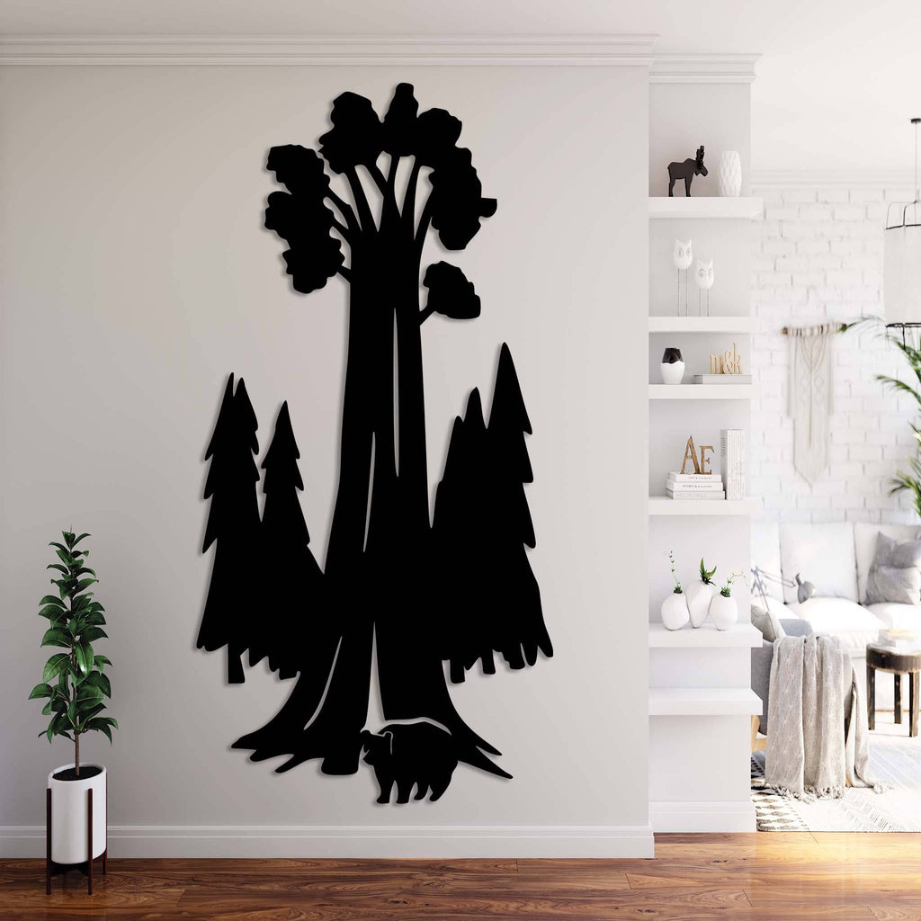 Sequoia Tree - Metal Wall Art - MetalPlex