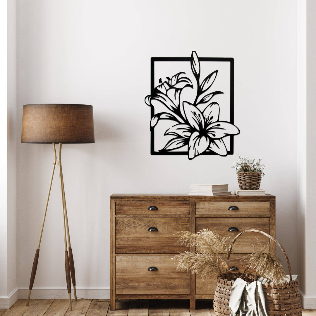 Lily Flowers - Metal Wall Art - MetalPlex