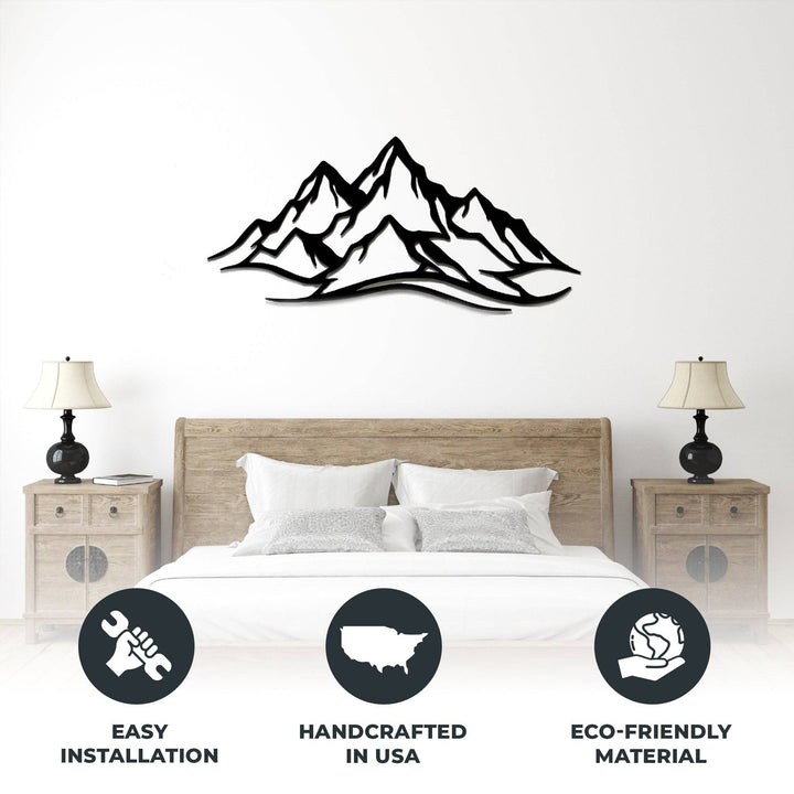 Mountain Range - Metal Wall Art - MetalPlex