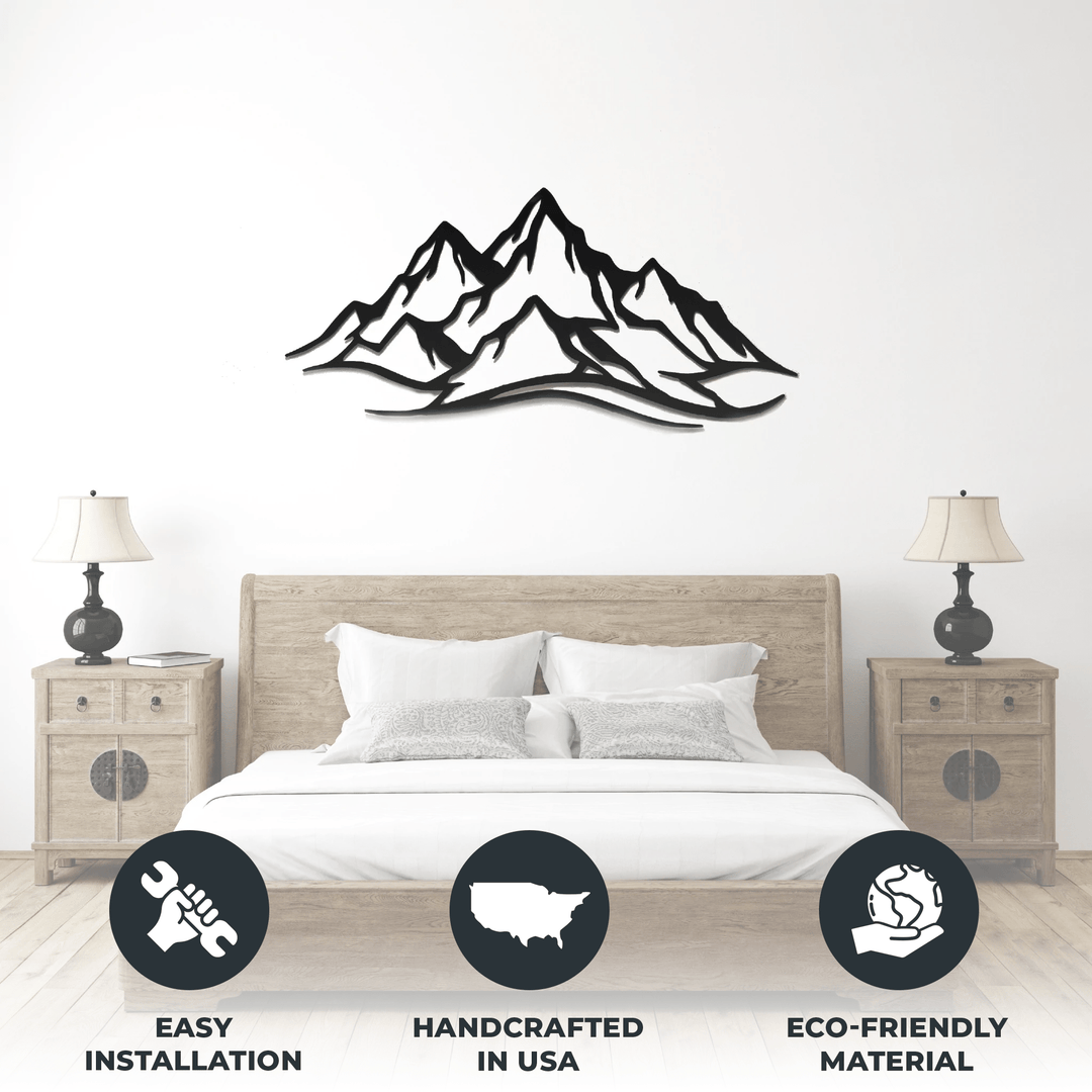 Mountain Range - Metal Wall Art - MetalPlex
