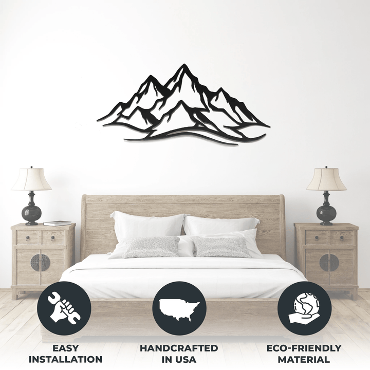 Mountain Range - Metal Wall Art - MetalPlex
