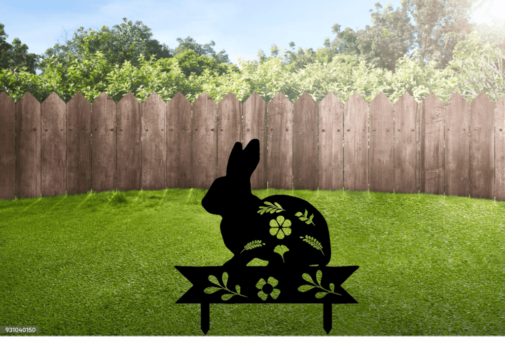 Bunny Garden Stakes - Metal Art - MetalPlex