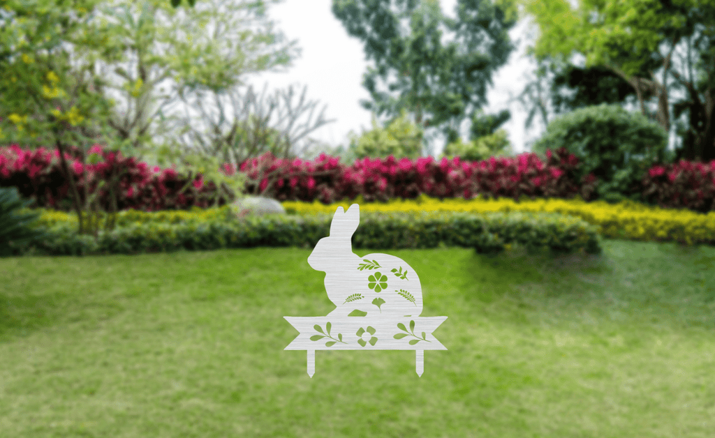 Bunny Garden Stakes - Metal Art - MetalPlex