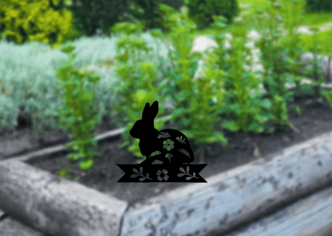 Bunny Garden Stakes - Metal Art - MetalPlex