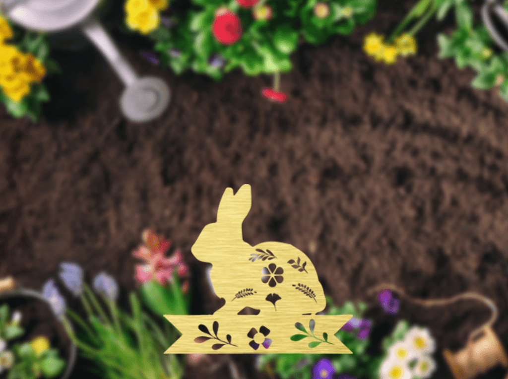 Bunny Garden Stakes - Metal Art - MetalPlex