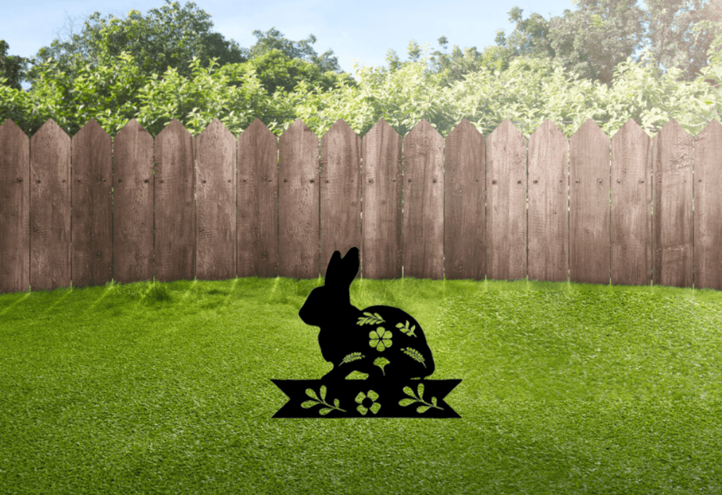 Bunny Garden Stakes - Metal Art - MetalPlex