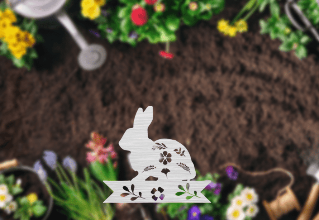 Bunny Garden Stakes - Metal Art - MetalPlex