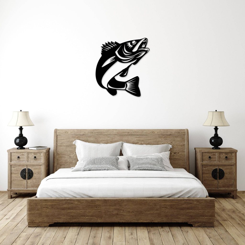 Walleye Fish Design - Metal Wall Art - MetalPlex