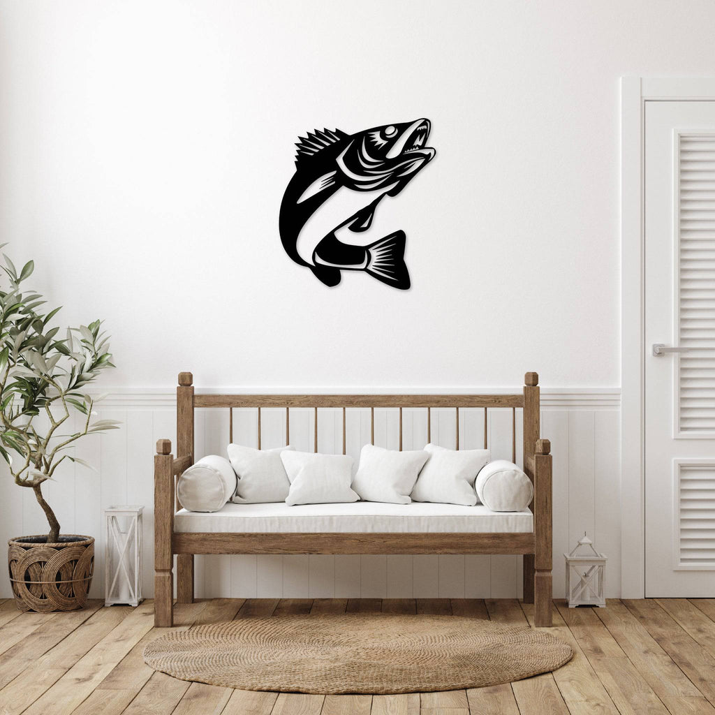 Walleye Fish Design - Metal Wall Art - MetalPlex