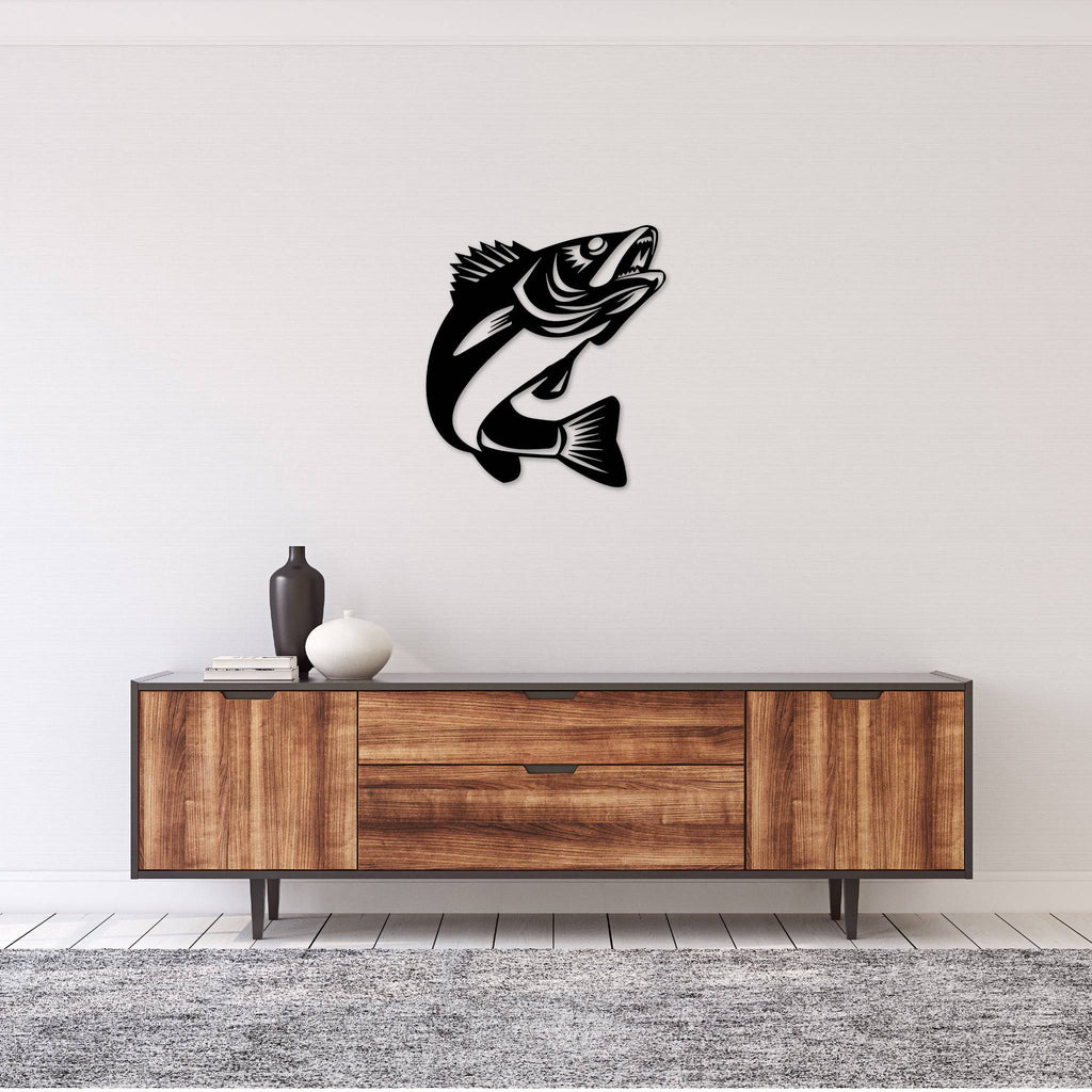 Walleye Fish Design - Metal Wall Art - MetalPlex