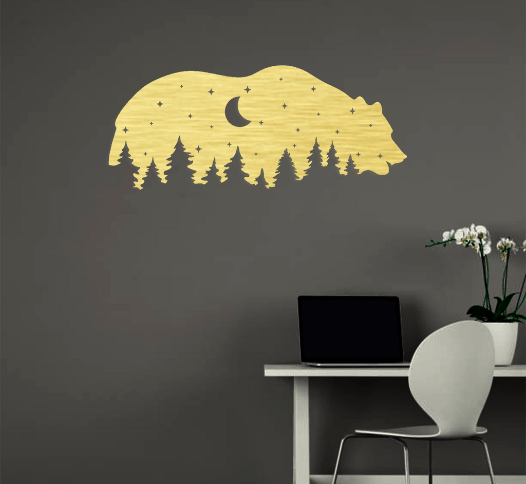 Moon Bear - Metal Wall Art - MetalPlex