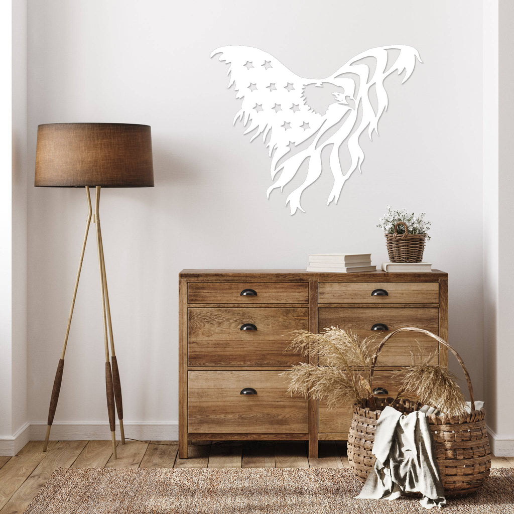 American Flag Eagle - Metal Wall Art - MetalPlex