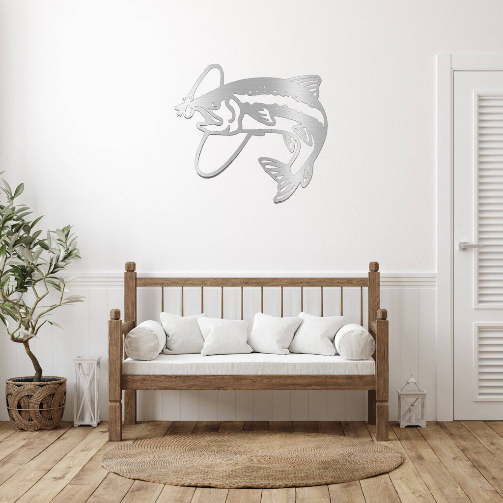 Trout Fly Fish Design - Metal Wall Art - MetalPlex