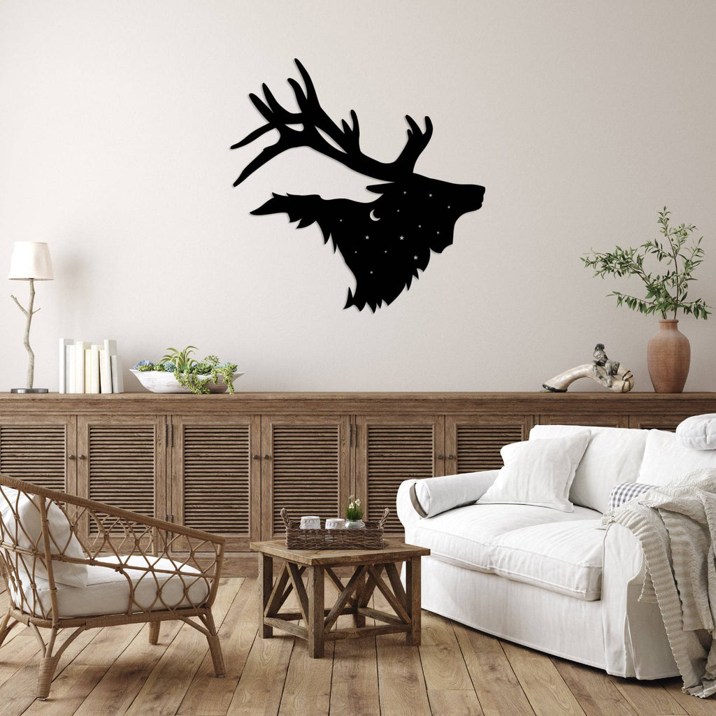 Bull Elk - Metal Wall Art - MetalPlex