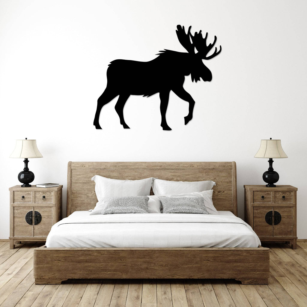 Crossing Moose - Metal Wall Art - MetalPlex