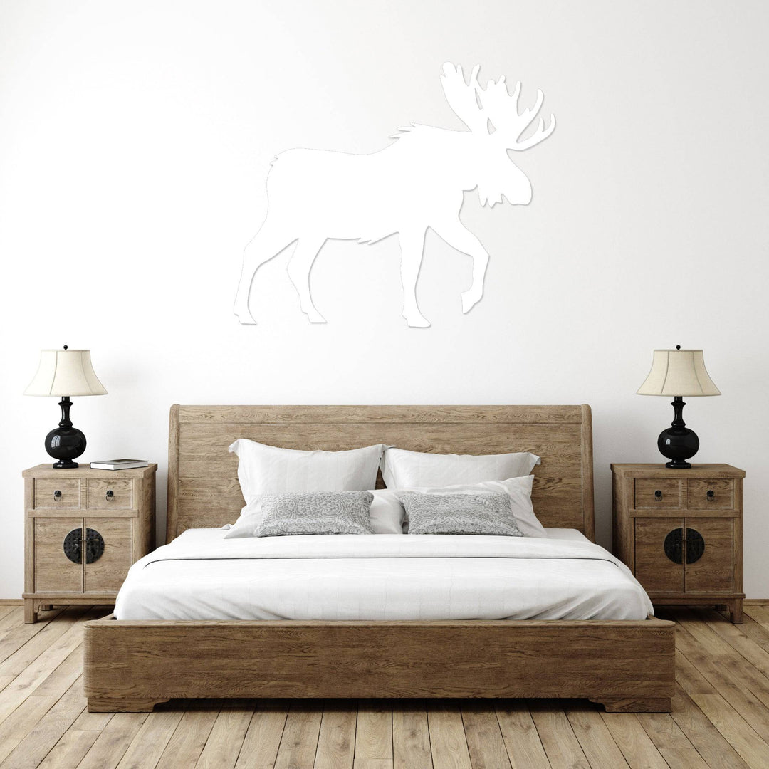 Crossing Moose - Metal Wall Art - MetalPlex