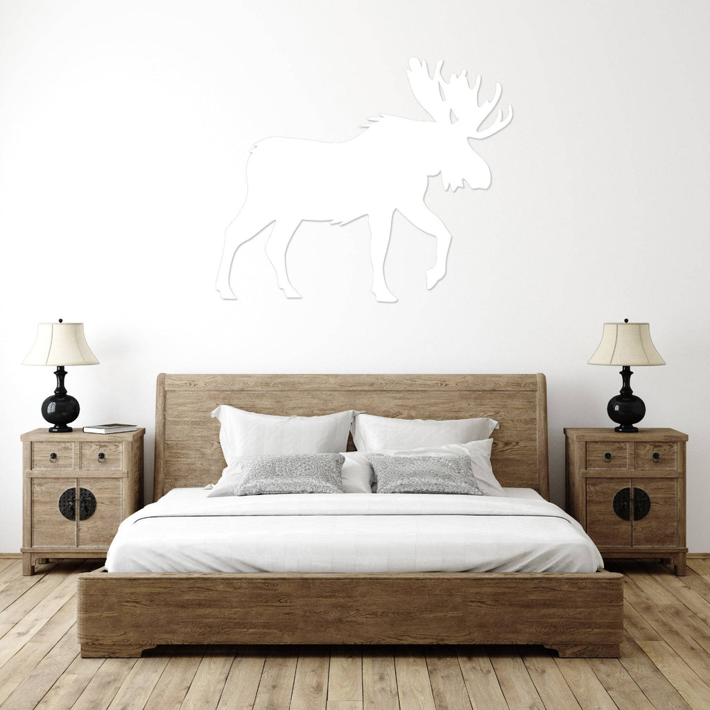 Crossing Moose - Metal Wall Art - MetalPlex