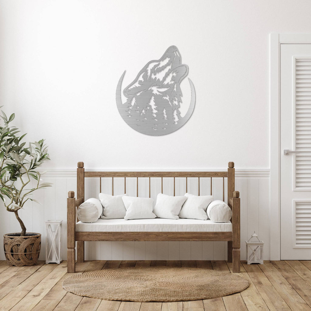 Howling Wolf - Metal Wall Art - MetalPlex