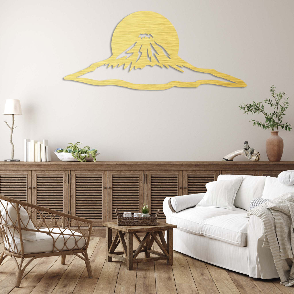 Mount Fuji Sunset - Metal Wall Art - MetalPlex